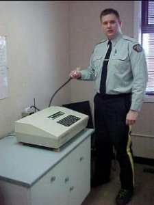 Cst. Darren Michels Demonstrates Breathalyzer